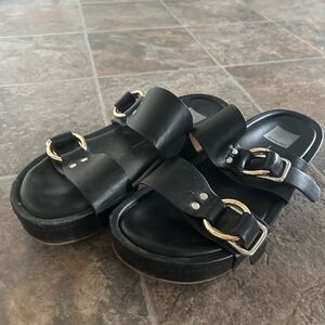 Dolce Vita black buckle sandals